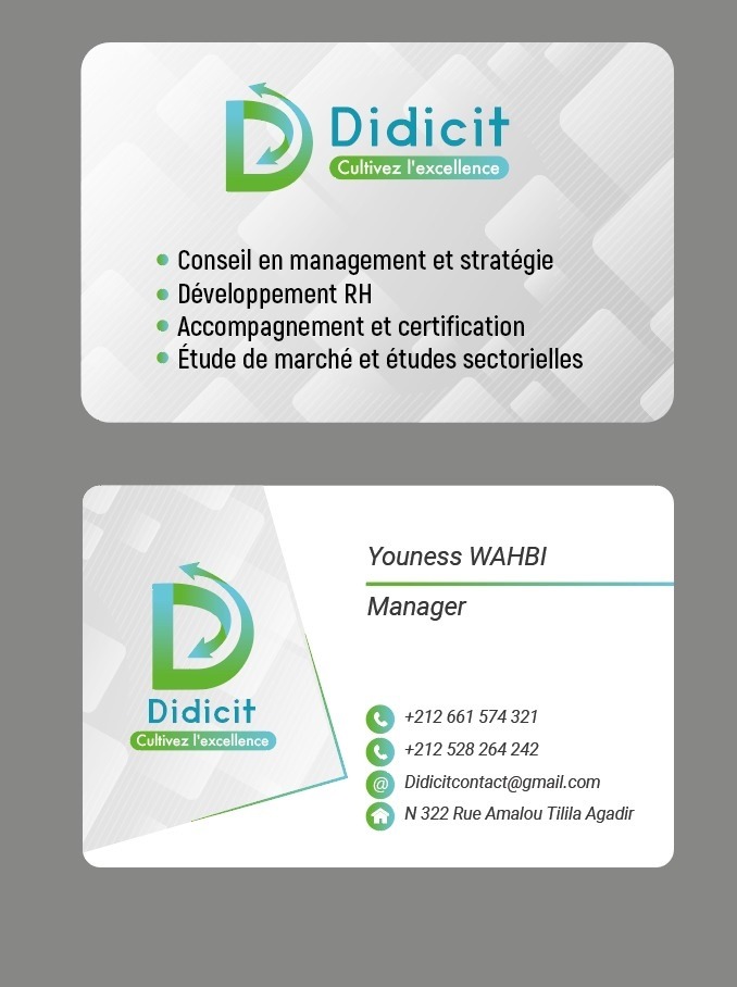 Carte de visite officielle Didicit